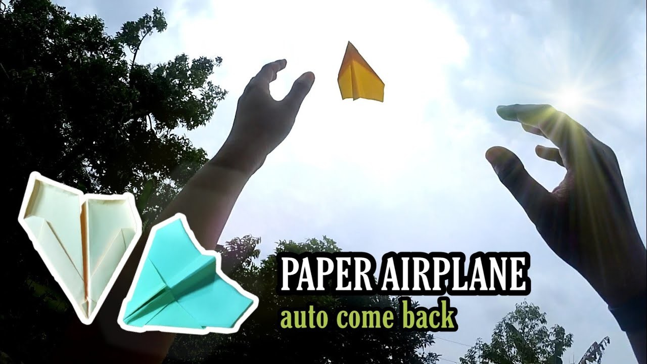 Comment faire revenir le MEILLEUR avion en papier qui vole automatiquement - boomerang origami
