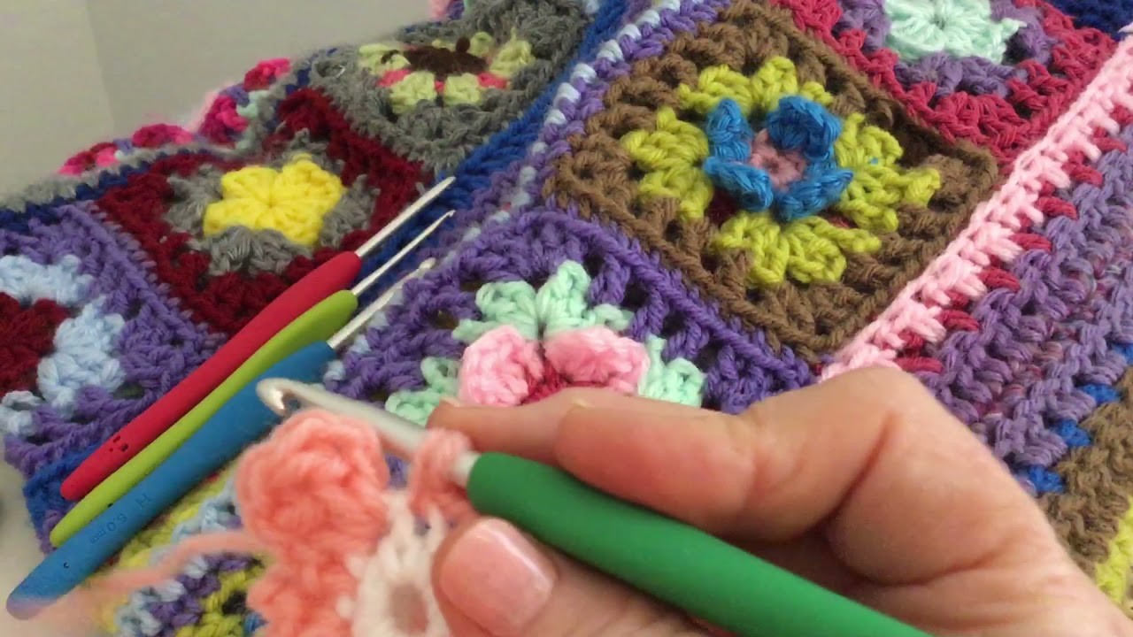 Cuadros en Crochet Granny Square #17