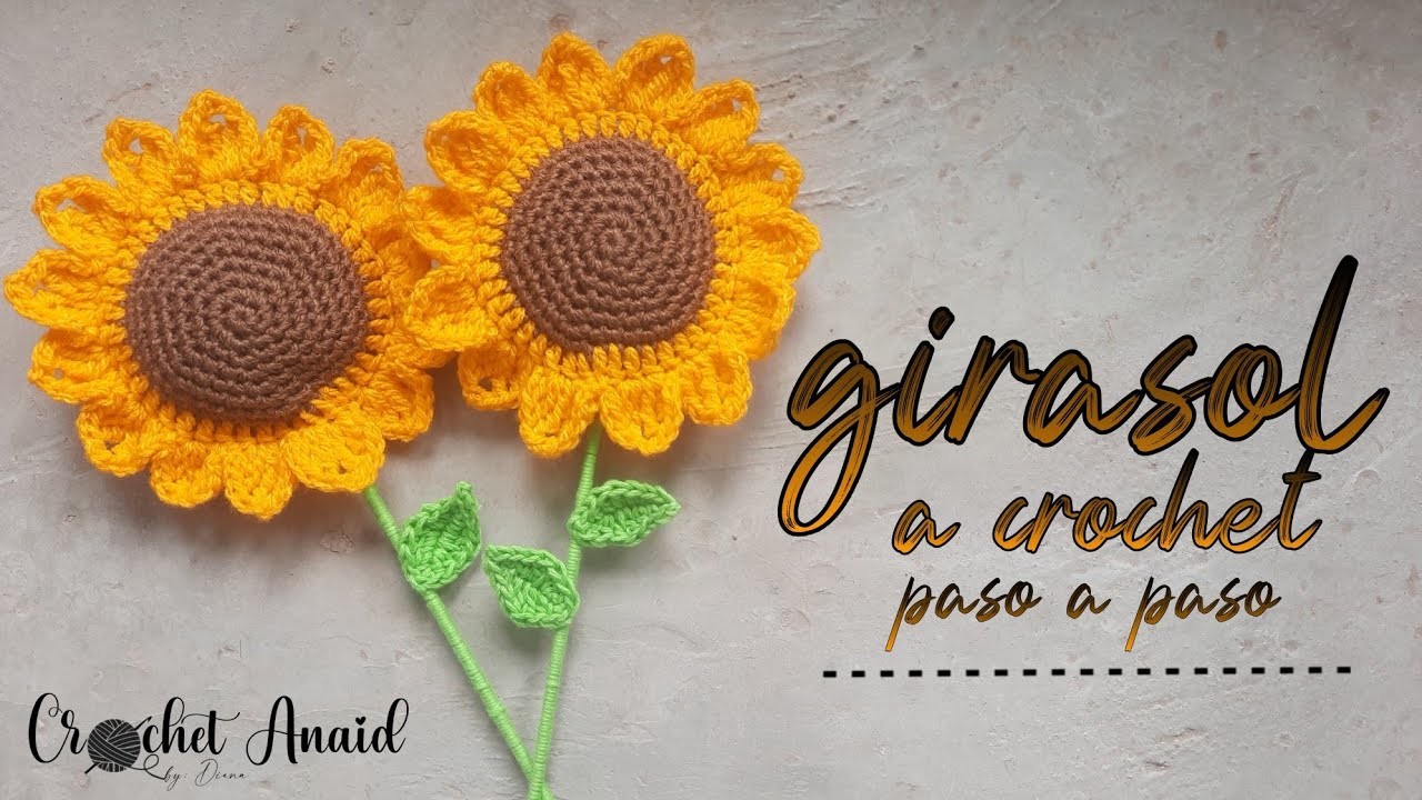 GIRASOL A CROCHET | paso a paso | Crochet Anaid