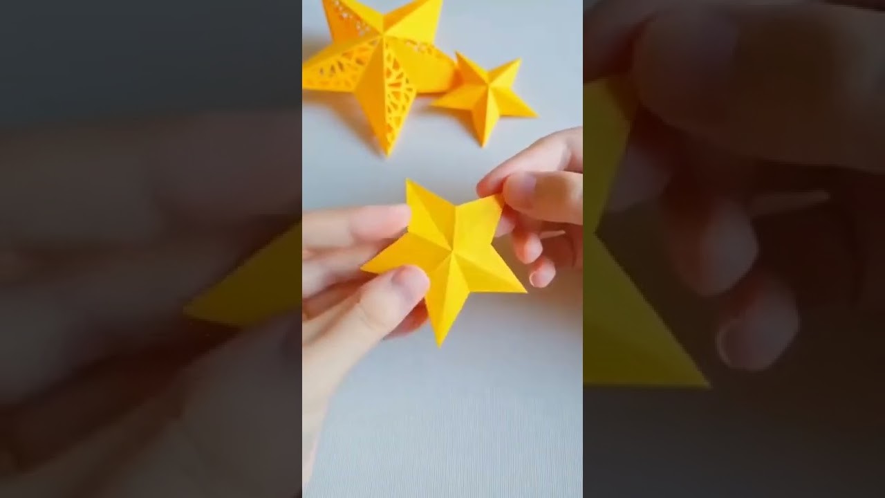 Origami membuat lampion bintang