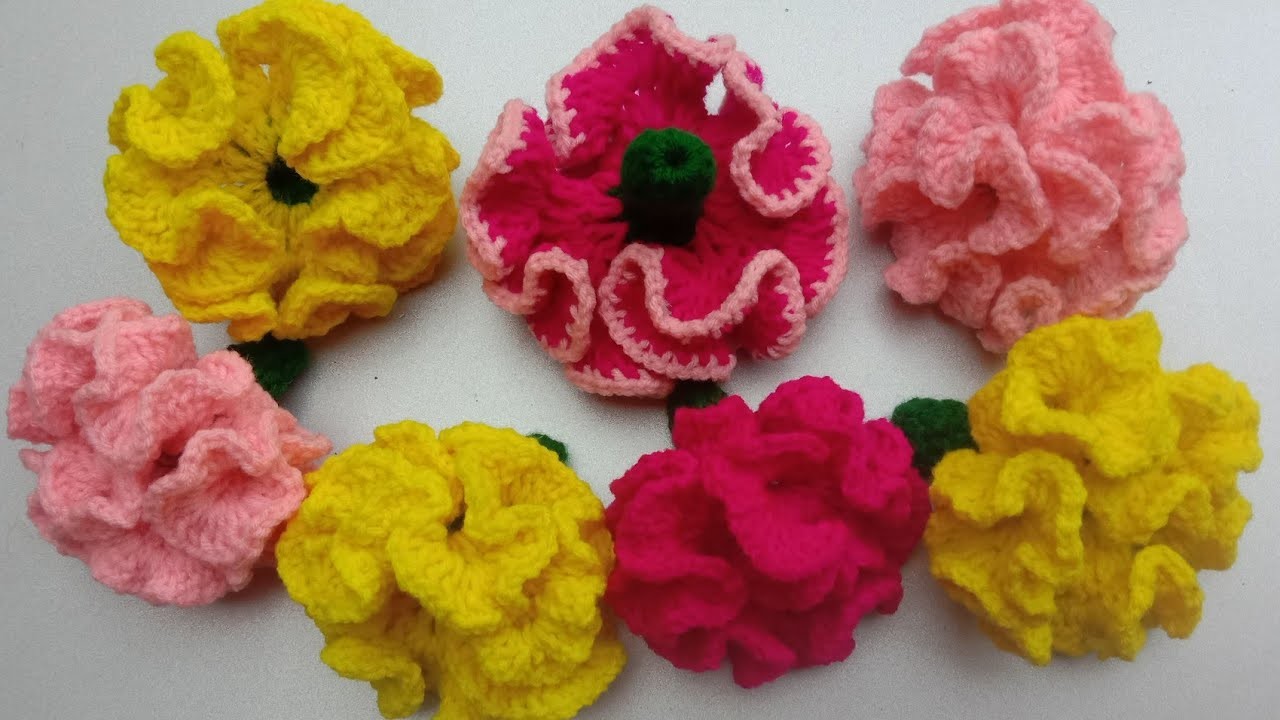 मूगा कलगी फूल # Crochet Celosia Flowers # Crochet Flowers # Crochet Art # woolen flowers