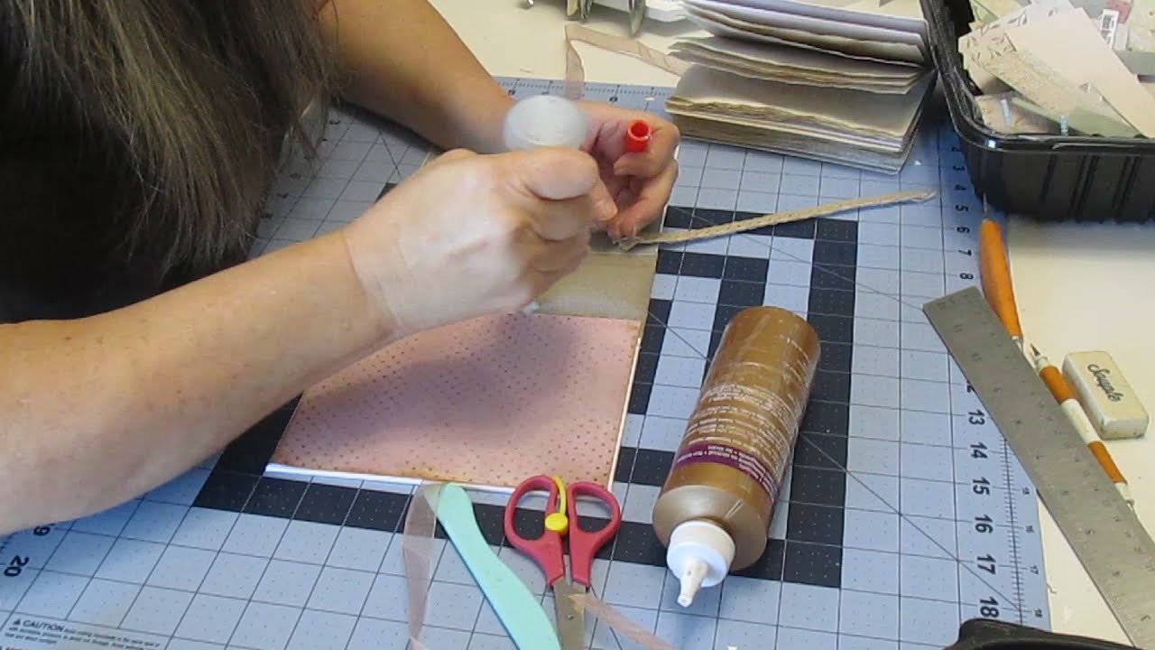 Tuto #3a de 3 Cascade de minis avec chutes | Projet #8 Album à reliure élastique | Scrapbooking