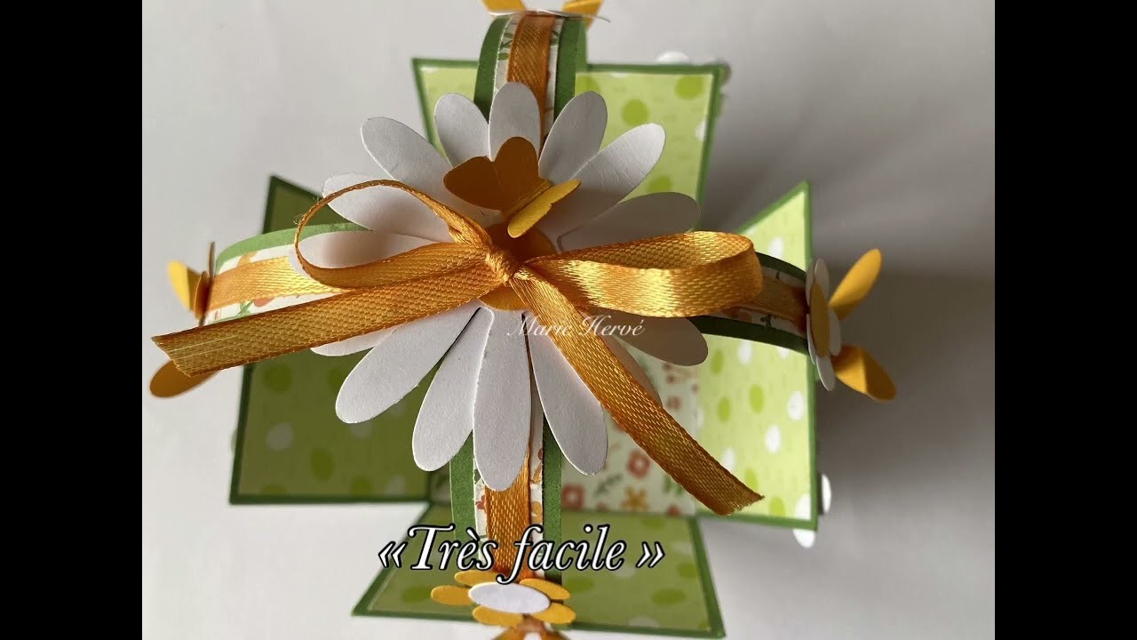Tuto  petit panier de Pâques #tuto #scrapbookingpâques #creation