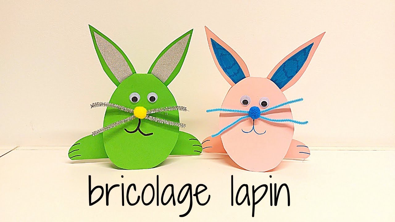 Bricolage Pâques lapin