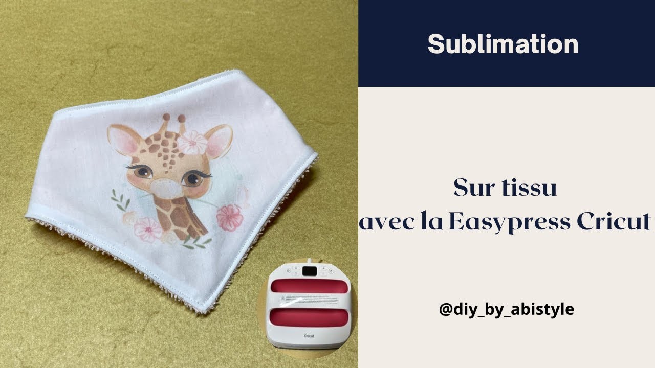 Comment sublimer sur du tissu avec la Easypress Cricut? ( Sawgrass )