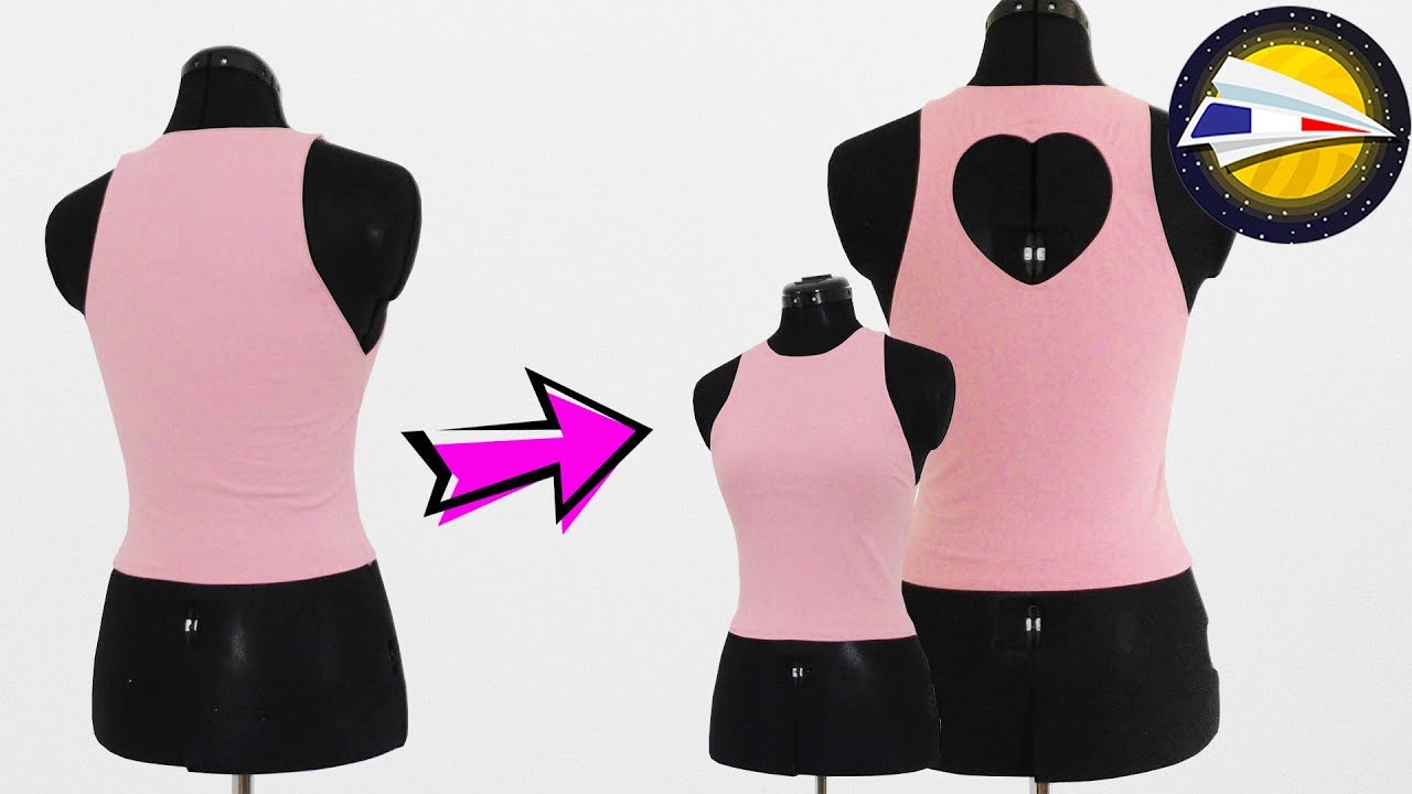 Coudre un coeur dans un top | Idée couture Upcycling | DIY