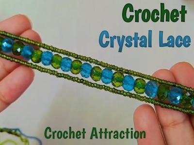 Crochet Crystal Lace| Qureshia Lace| Crochet Lace With Beads