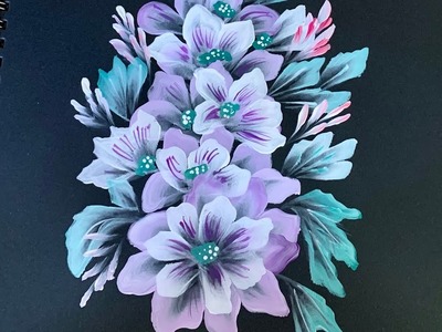 Purple Floral Cluster-308
