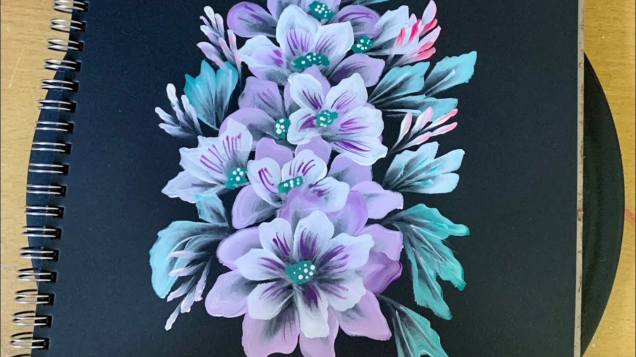 Purple Floral Cluster-308