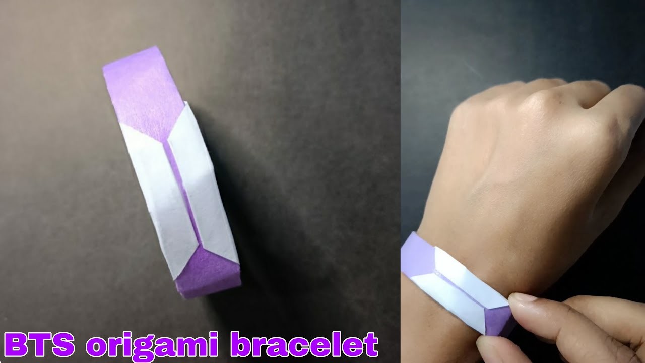 ????ᗷTS⟭⟬???? origami bracelet for ????????????????????⁷⟬⟭???? #ytshorts