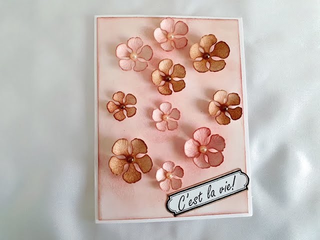 Tuto d'une "Carte à Petites Fleurs" et "Petite Astuce pour la Planche Magnétique" de chez Action