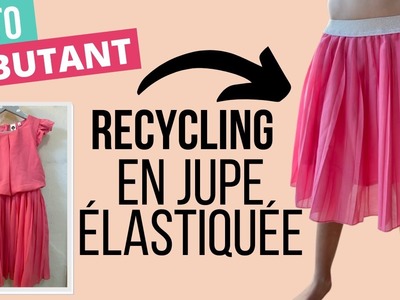 TUTO upcycling : coudre une jupe avec élastique apparent