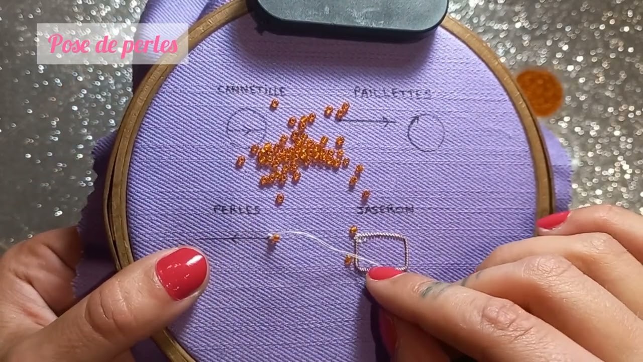 ????????TUTO BRODERIE - Les perles???????? par Mange Tes Paillettes