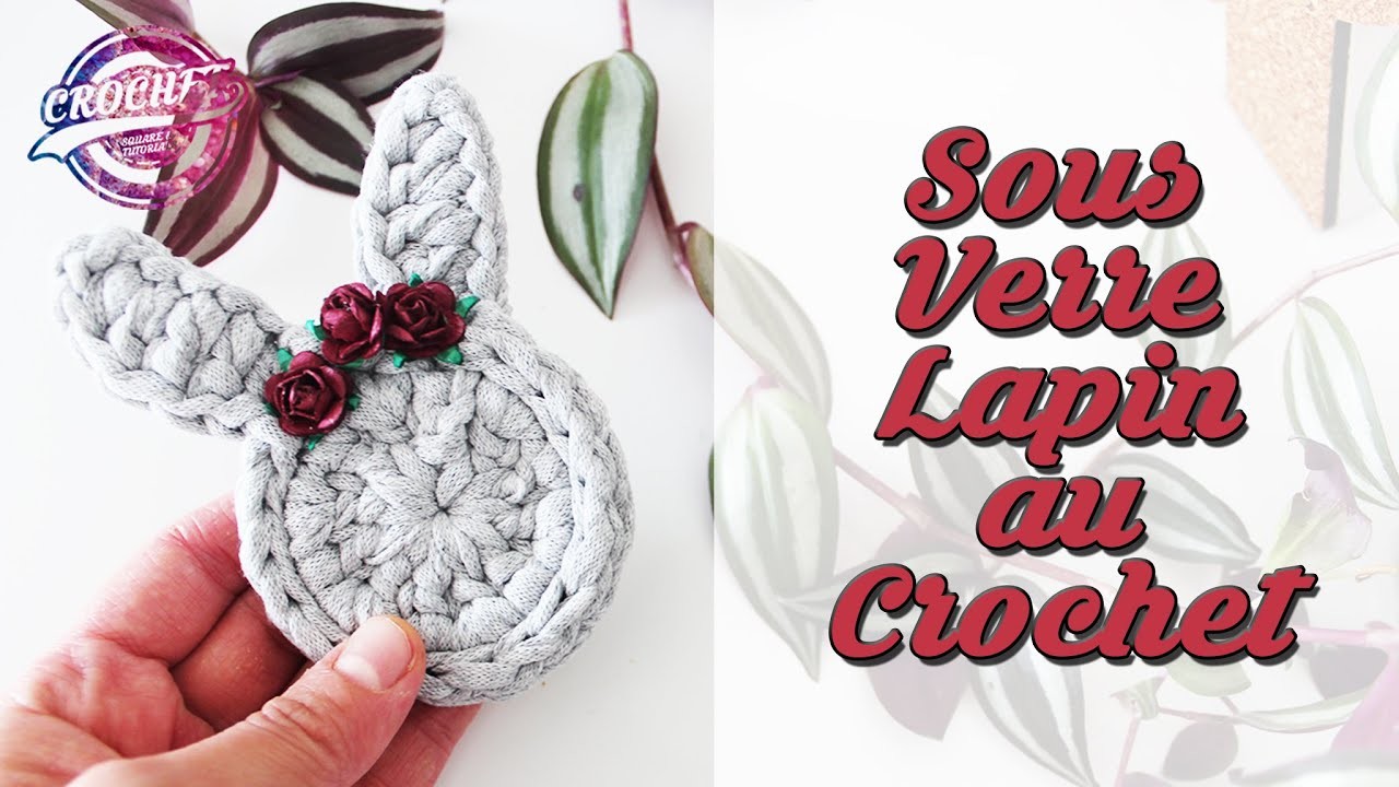 Tutoriel Sous Verre Lapin au Crochet