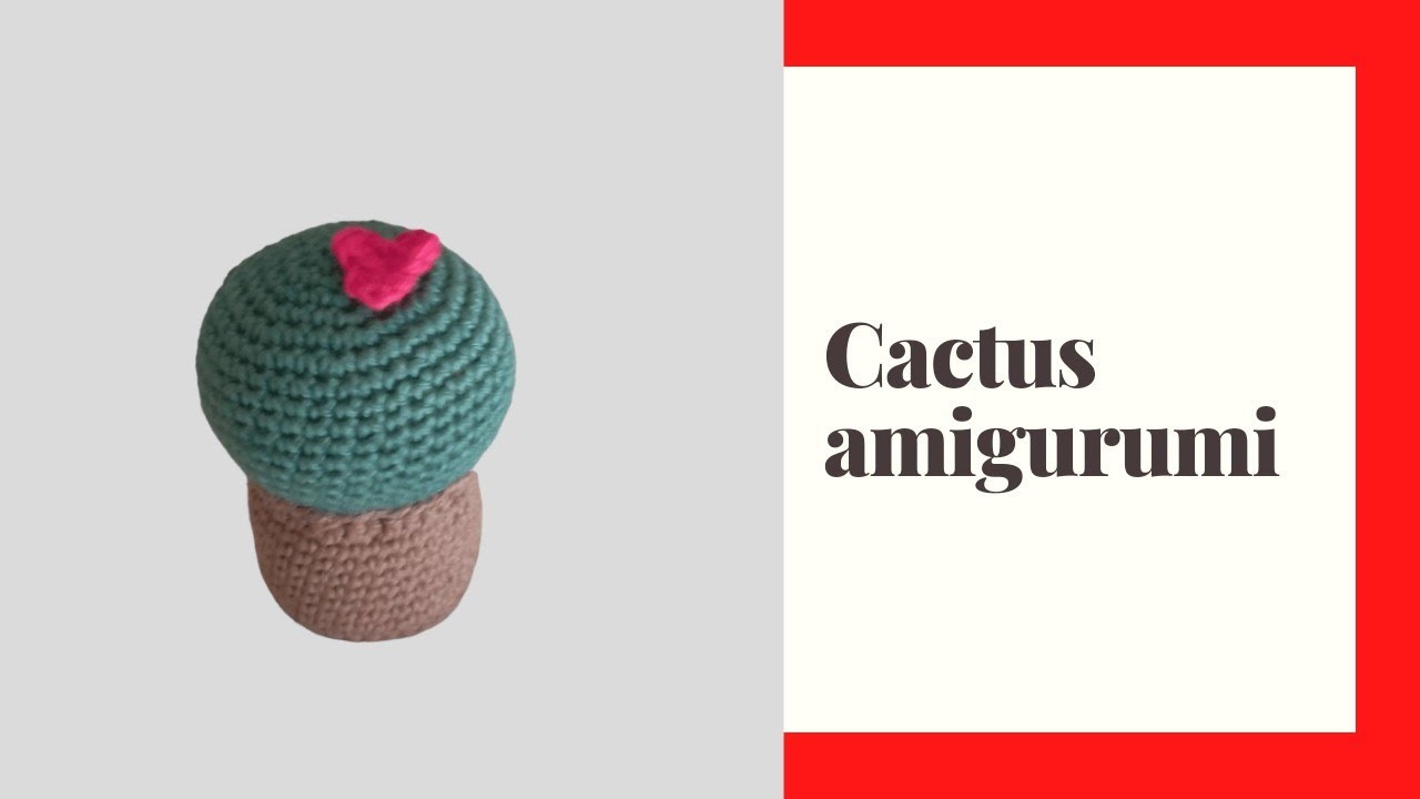 Cactus tejido a crochet paso a paso