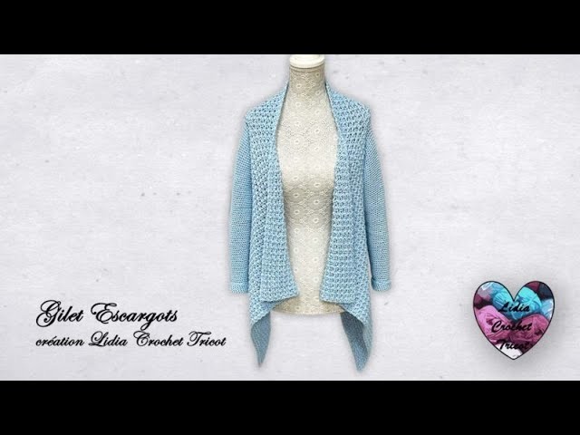 GILET AVEC 1 RECTANGLE CROCHET! Facile Magnifique! #crochet #knit #tutocrochet #вязаниекрючком