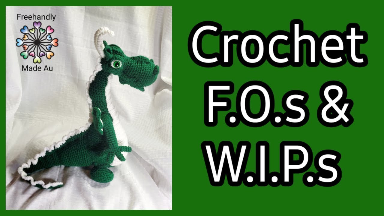 Crochet Amigurumi Dragon F.O. | Crochet W.I.P.s & Autism Acceptance Crochet Beanies!