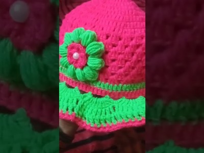 Crochet baby సమ్మర్ cap