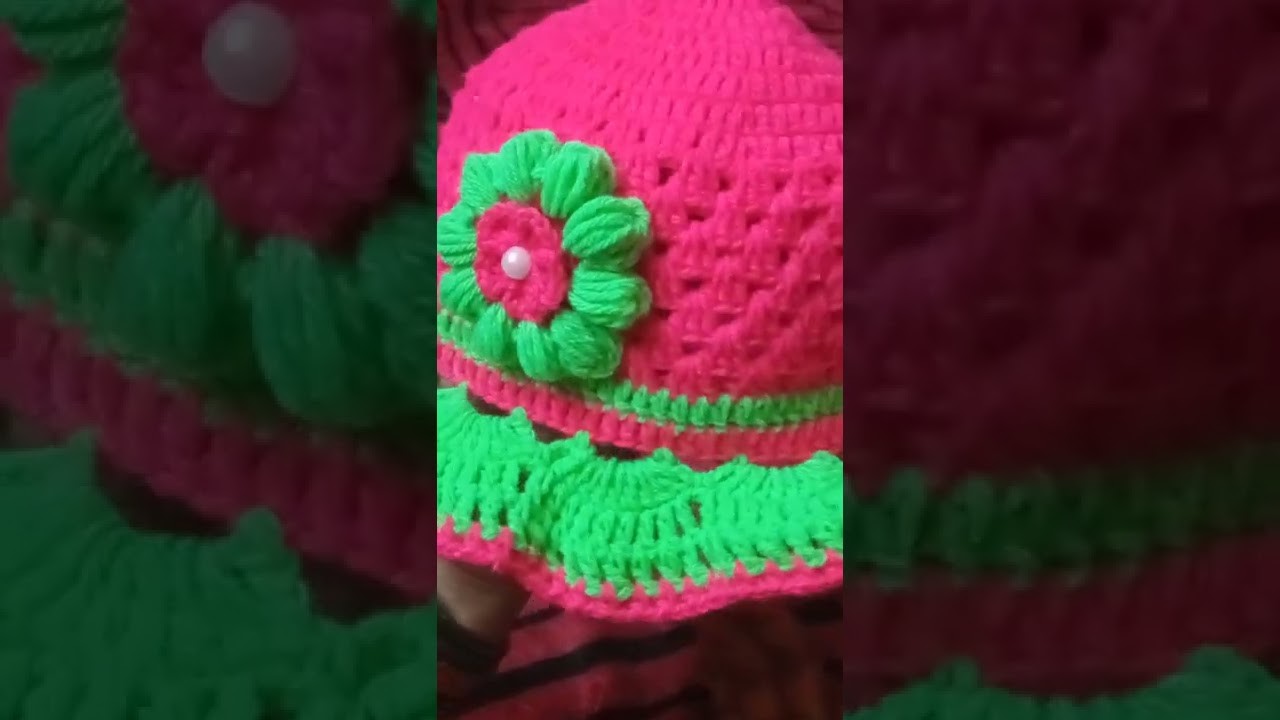 Crochet baby సమ్మర్ cap