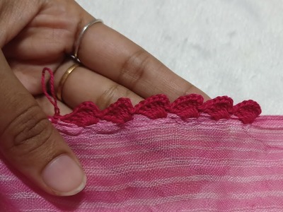 Crochet border lace.bico em croche.কুশিকাটার লেইছ