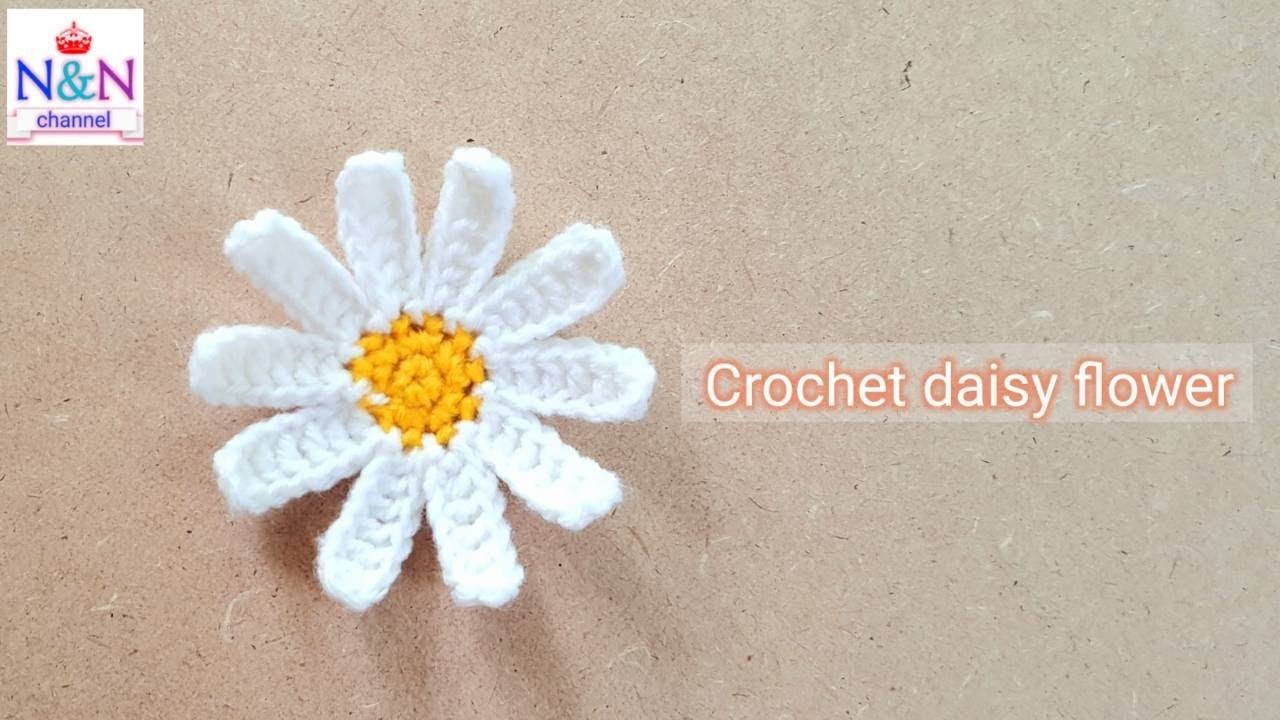 Crochet | daisy flower ดอกเดชี่น่ารักๆ