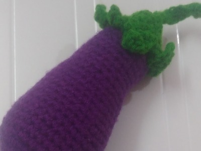 Crochet Eggplant ???? #crochetforbeginners #crochettutorial #crochet #crocheting