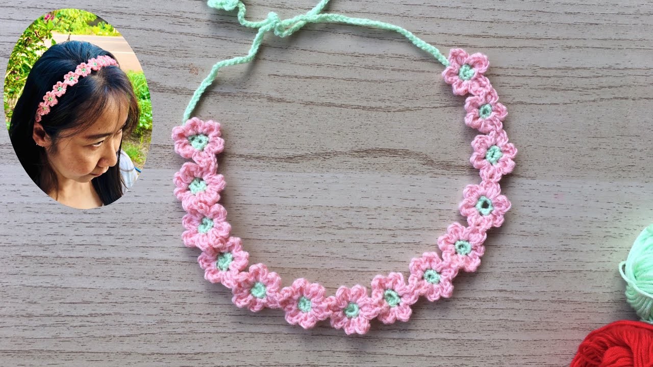 Crochet Headband - Headband crochet flower