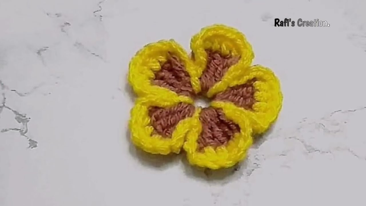 Crochet flower.কুশিকাটার ফুল।