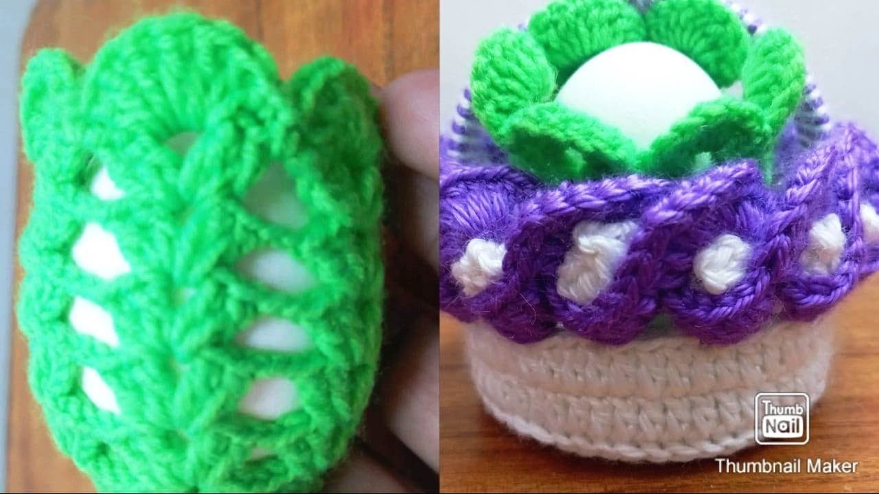Easter Craft Ideas | Easter Basket Design | Crochet Egg Cover