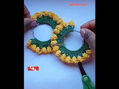 DIY Facile | Comment réaliser de belles boucles d'oreilles au crochet | raizzasdiy crochet
