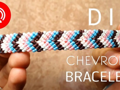 Diy macrame chevron  bracelets