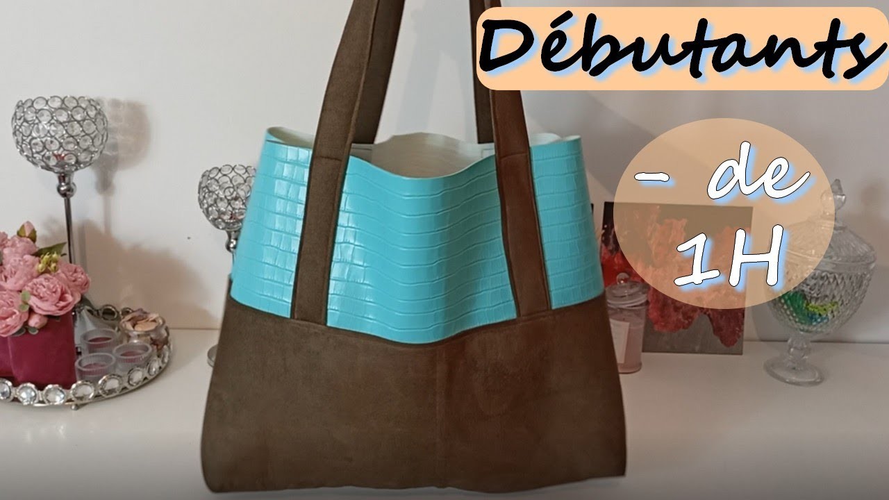 Coudre un sac cabas pour débutants facile et rapide !