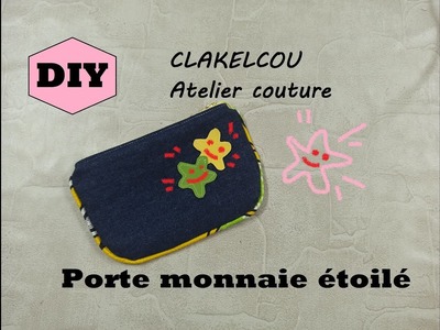 [DIY couture] tuto accessoire le porte monnaie étoilé