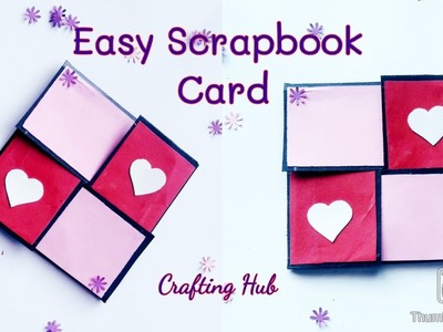 Easy scrapbook card #simplecard #scrapbooking #scrapbookcard #handmadecardidea #simplecardmaking
