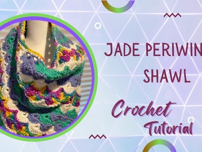 Jade Periwinkle Crochet Shawl