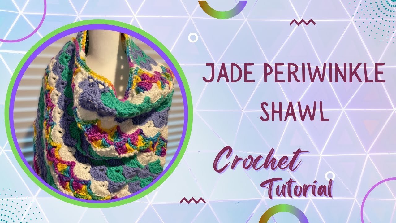 Jade Periwinkle Crochet Shawl
