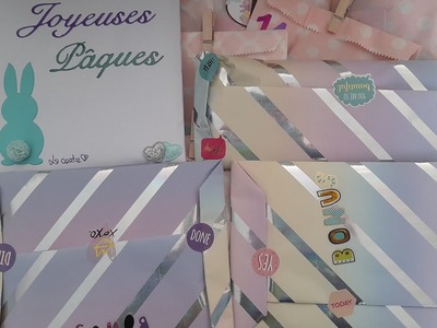 15ème jour du calendrier de l'avent de pâques avec Agathe #scrapbooking