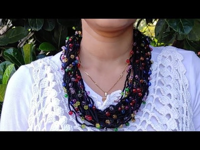 Crochet Necklace -( কুশিকাটার নেকলেস). 