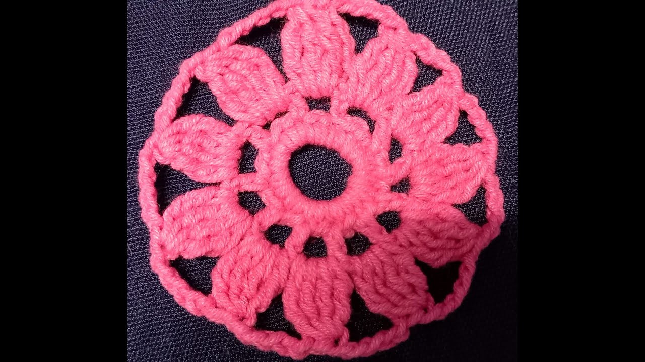 Crochet pattern.motif circle №1