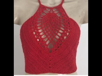 Cropped de croche Cida Silva Croche