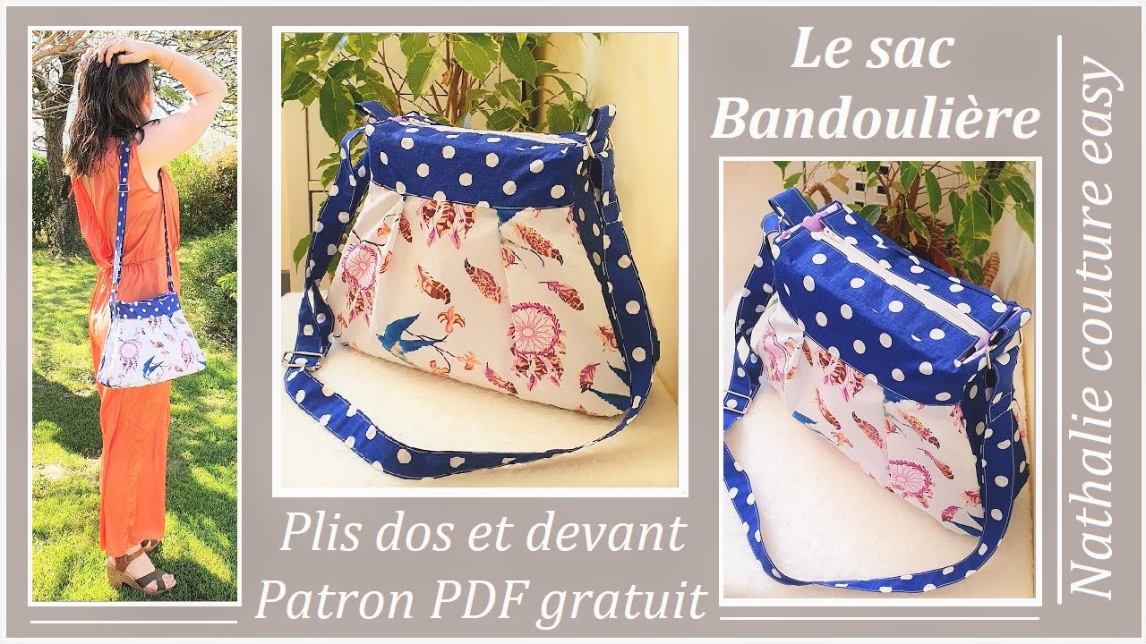 DIY pour ce sac à pli patron PDF gratuit. Nathalie couture easy