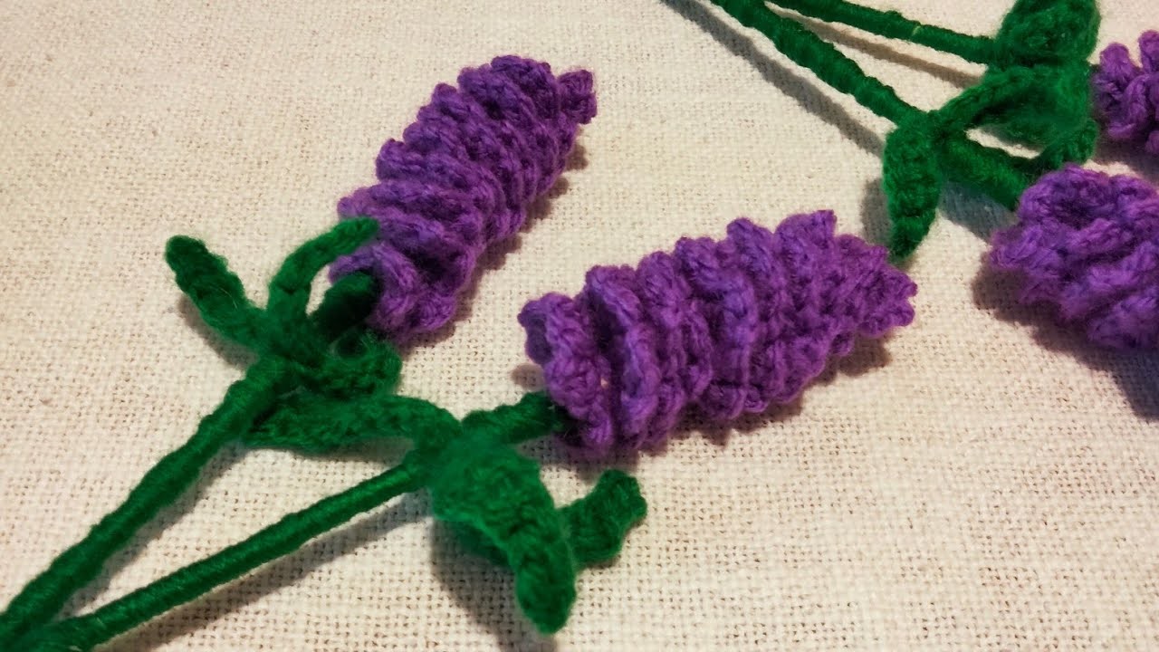 Lavendelblume häkeln. flowers crochet