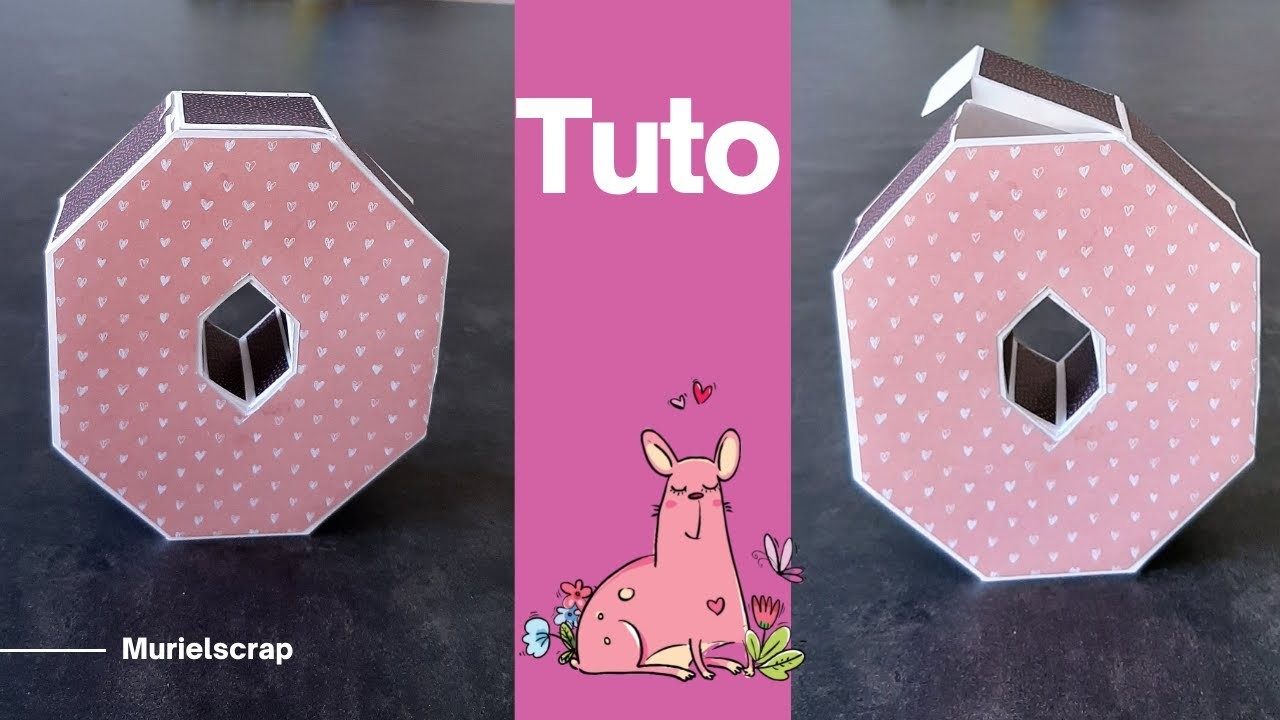 Tuto boite cadeau déco lettre O