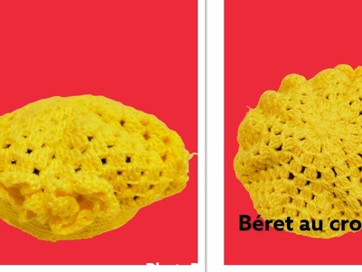 Béret au crochet toutes tailles pour débutante.