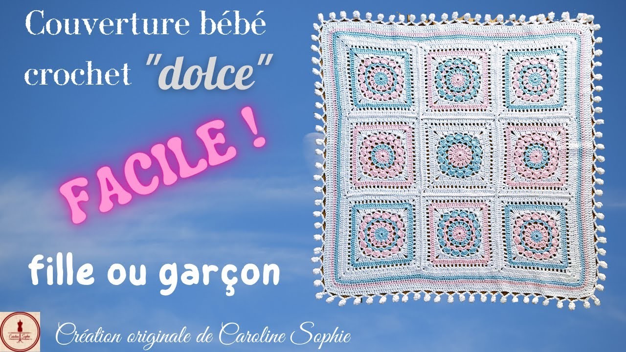 COUVERTURE CROCHET GRANNIES