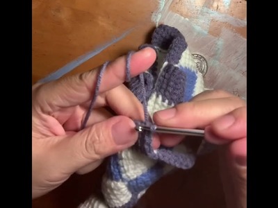 Entrelac pattern - handmade crochet bag