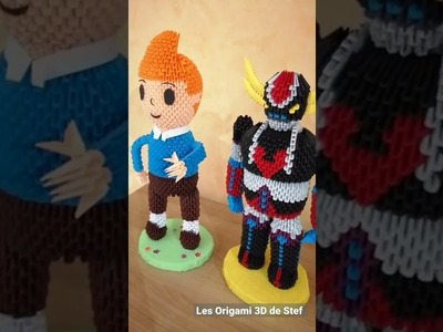 Origami 3D : Tintin et Goldorak