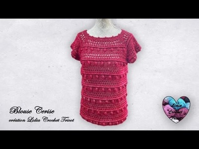 Blouse femme Crochet facile!!! TUTO CROCHET Toutes tailles #crochet #вязаниекрючком #вязание