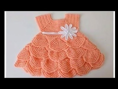Crochet  Girl Dresses Ideas,Crosia Frock Design,क्रोशिया फ्रॉक ,#beautyhorizonandart