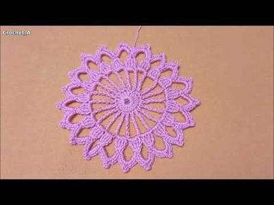 Crochet pattern. motif circle № 3